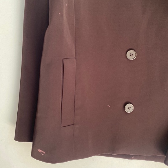 RTR SAMSOE SAMSOE Hoys blazer 7331 color mole DoubleBreasted Blazer, Size Medium - Picture 15 of 16